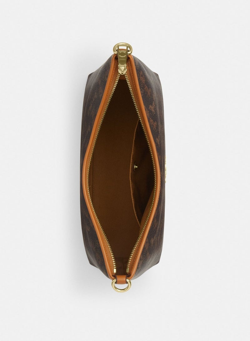 متجر المدرب حقيبة كوتش Laurel31 للنساء بحمالة قابلة للإزالة، حقيبة كتف، حقيبة نفق، حقيبة يد وساعة متقاطعة، لون IM/الكدري، ألوان مختلطة - Image 4